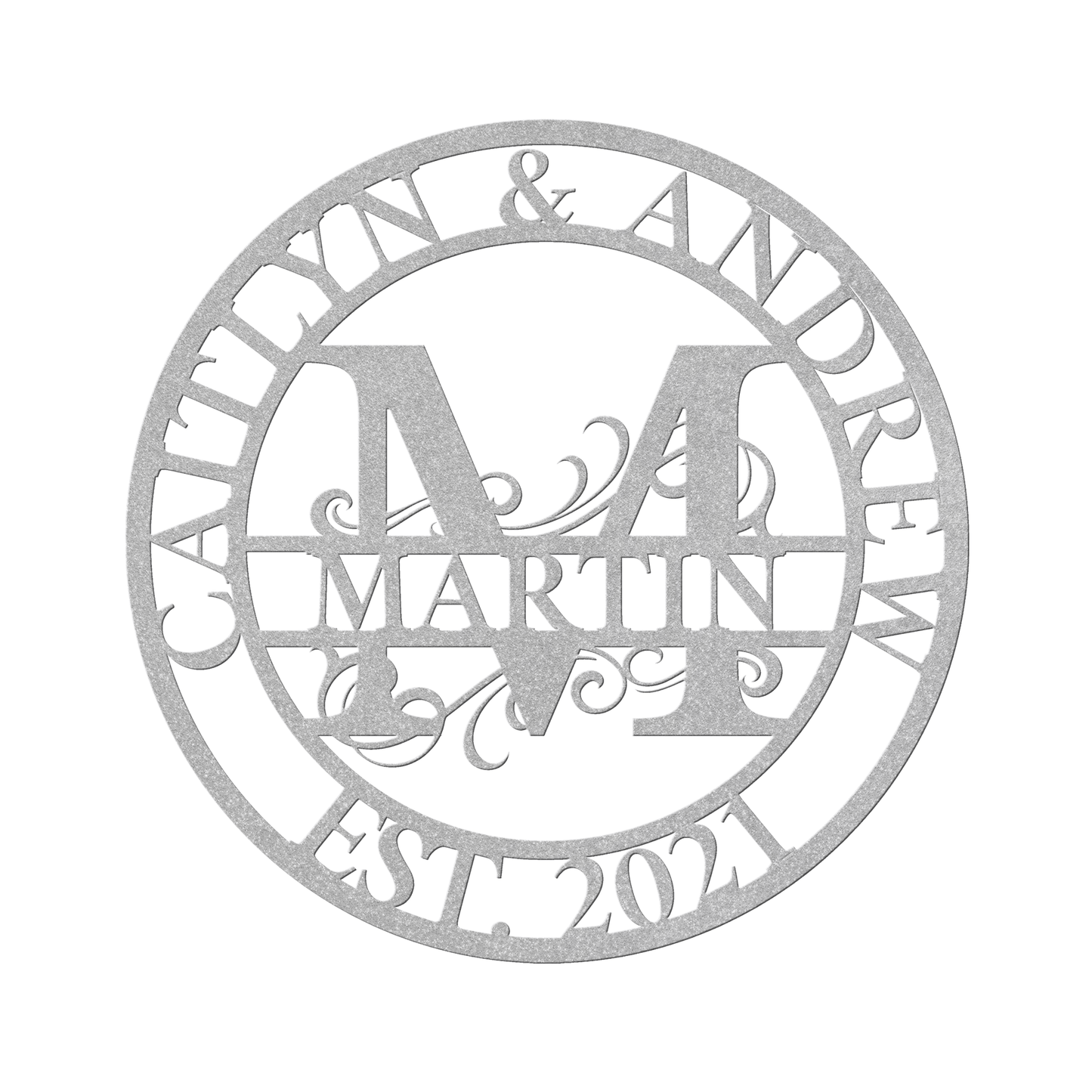 Steel Sign - Personalized Family Name