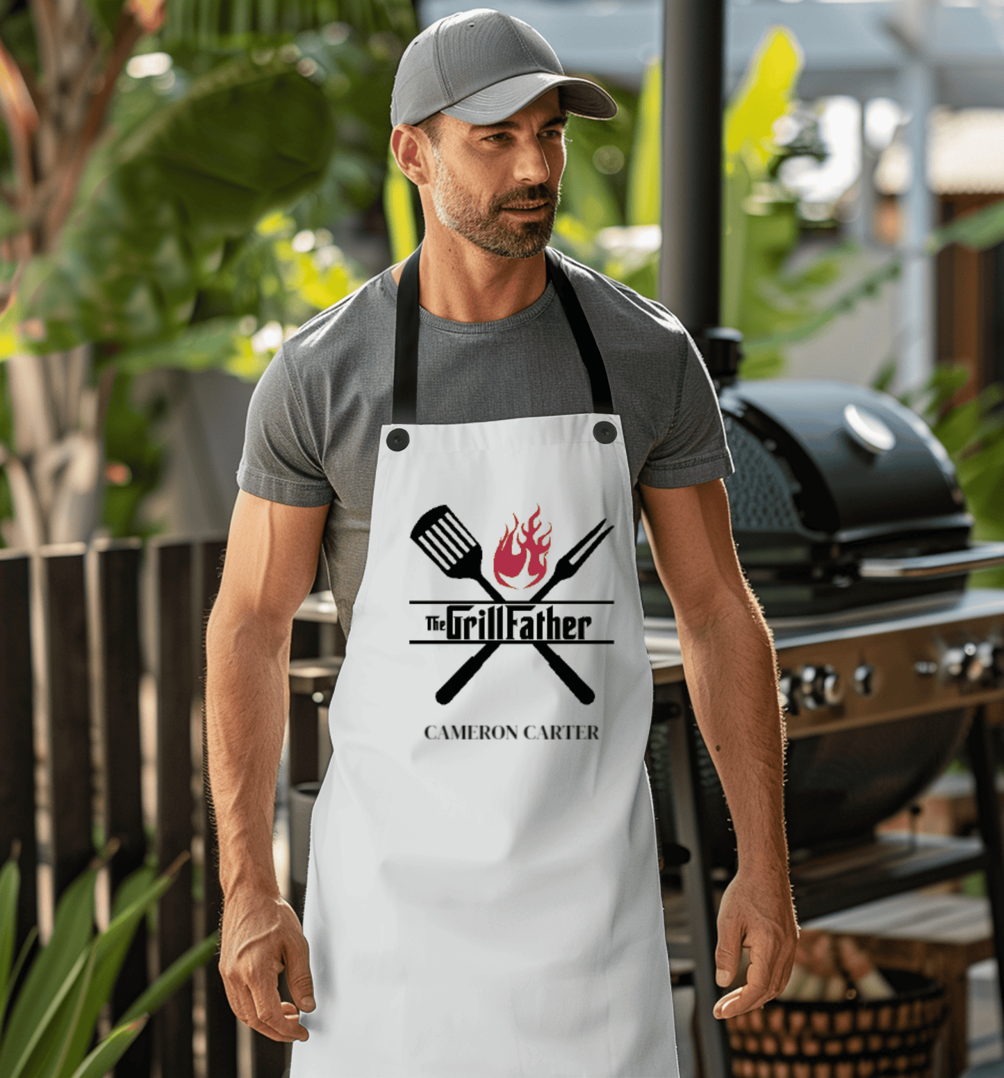 Gift for Dad Grill Father Apron