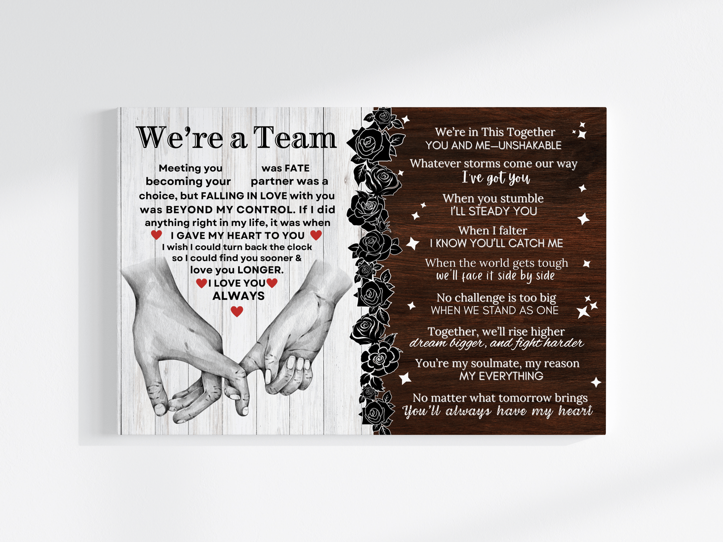 Gift for Wife Soulmate Couples | We're In This Together