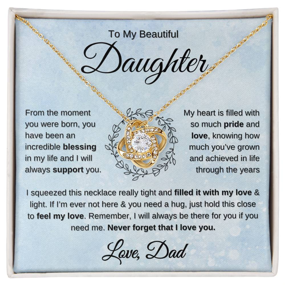 Gift for Daughter from dad you are an incredible blessing necklace