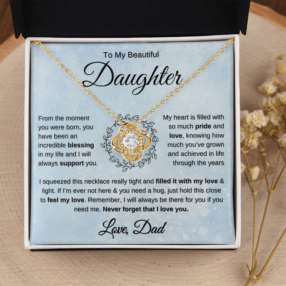 Gift for Daughter from dad you are an incredible blessing necklace