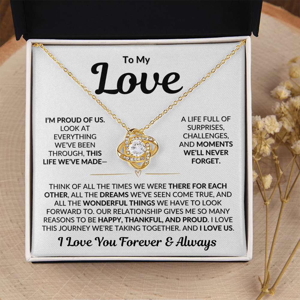 To My Love | I'm Proud of Us
