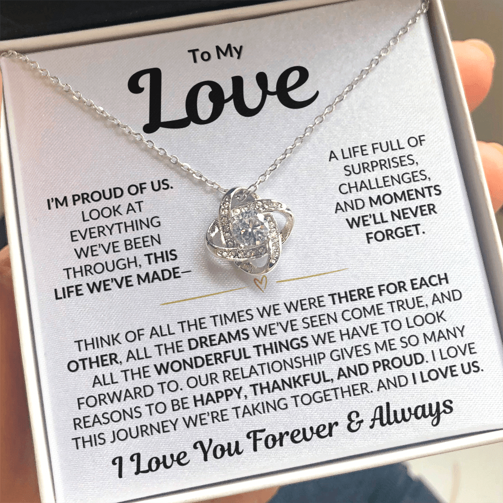 To My Love | I'm Proud of Us
