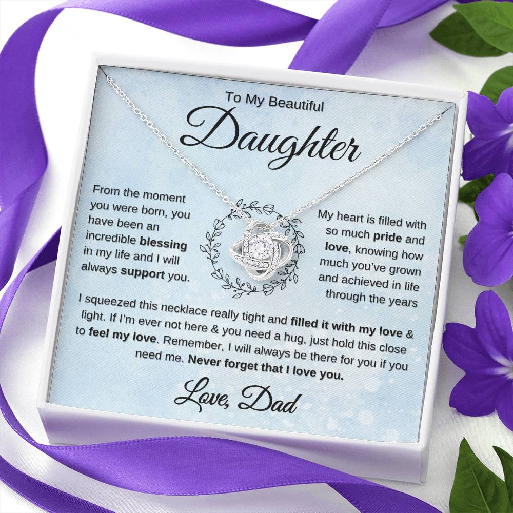 Gift for Daughter from dad you are an incredible blessing necklace