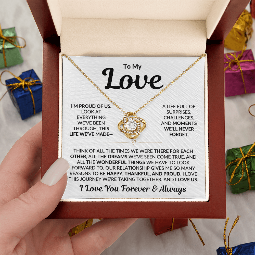 To My Love | I'm Proud of Us