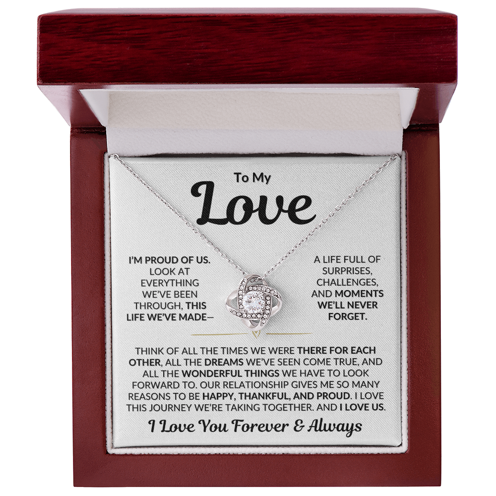 To My Love | I'm Proud of Us