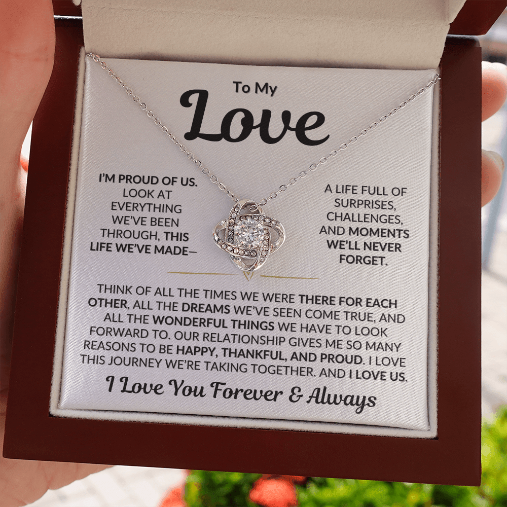 To My Love | I'm Proud of Us
