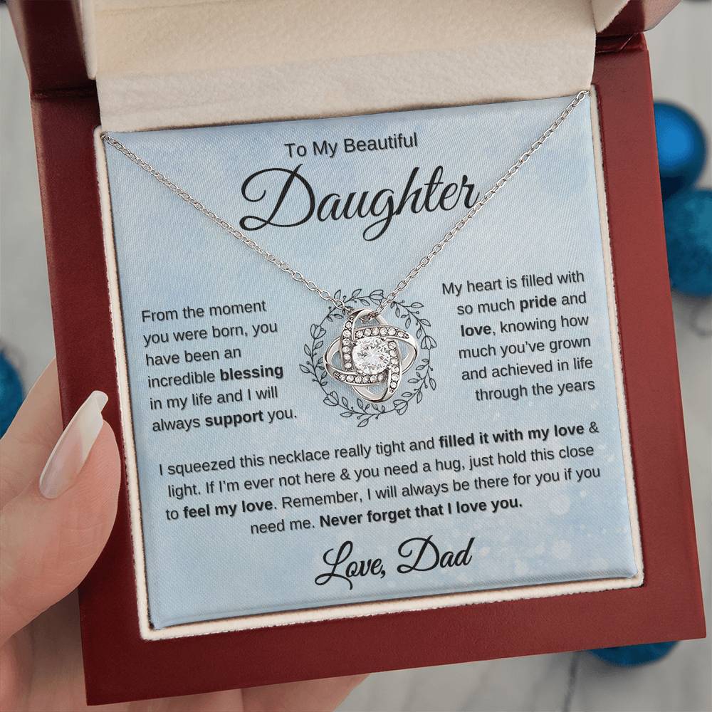Gift for Daughter from dad you are an incredible blessing necklace
