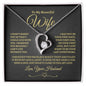To My Beautiful Wife | Forever Love Necklace - BG