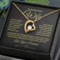 To My Beautiful Wife | Forever Love Necklace - BG