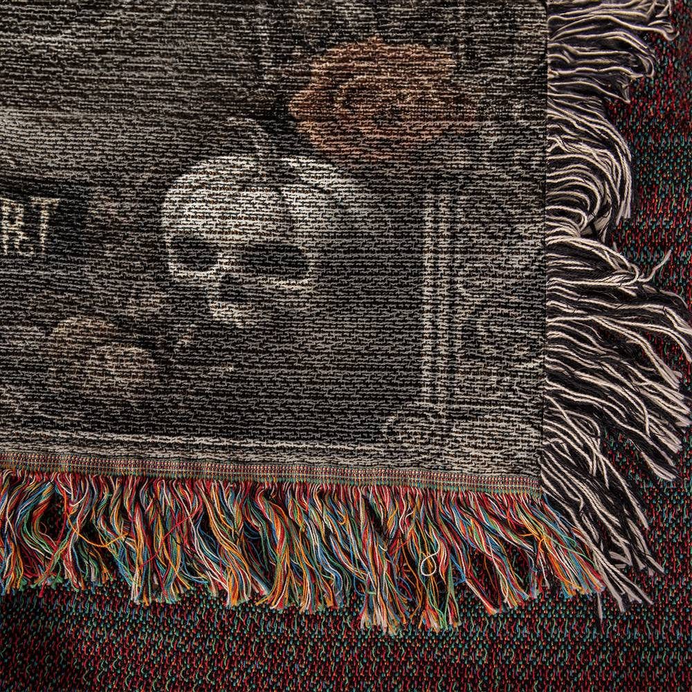 Gift for Couples Wife Husband Soulmate | 'Til Death Do Us Part Spooky Blanket