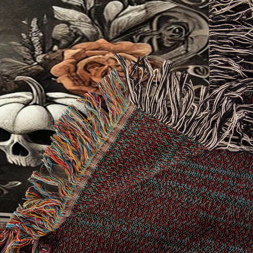 Gift for Couples Wife Husband Soulmate | 'Til Death Do Us Part Spooky Blanket