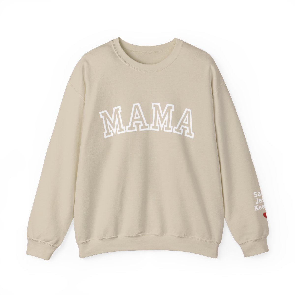 Custom Mama Sweatshirt with Kid Name on Sleeve, Personalized Mom Sweatshirt, Minimalist Momma Sweater, Christmas Gift for Mom, Gift for Her, Personalized Mama Sweatshirt with Kid Names on Sleeve, Mothers Day Gift, Birthday Gift for Mom, New Mom Gift, Minimalist Cool Mom Sweater