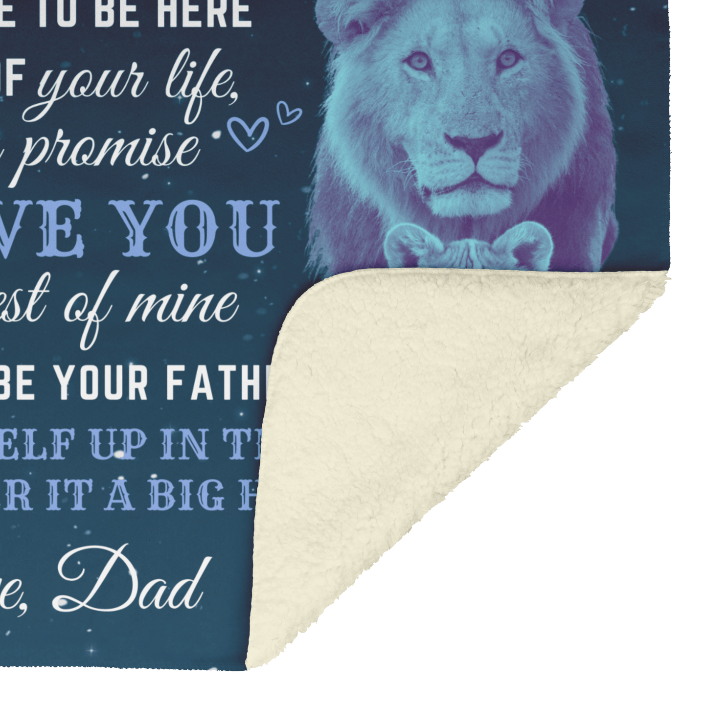 Gift to Daughter from Dad This Old Lion | Blanket