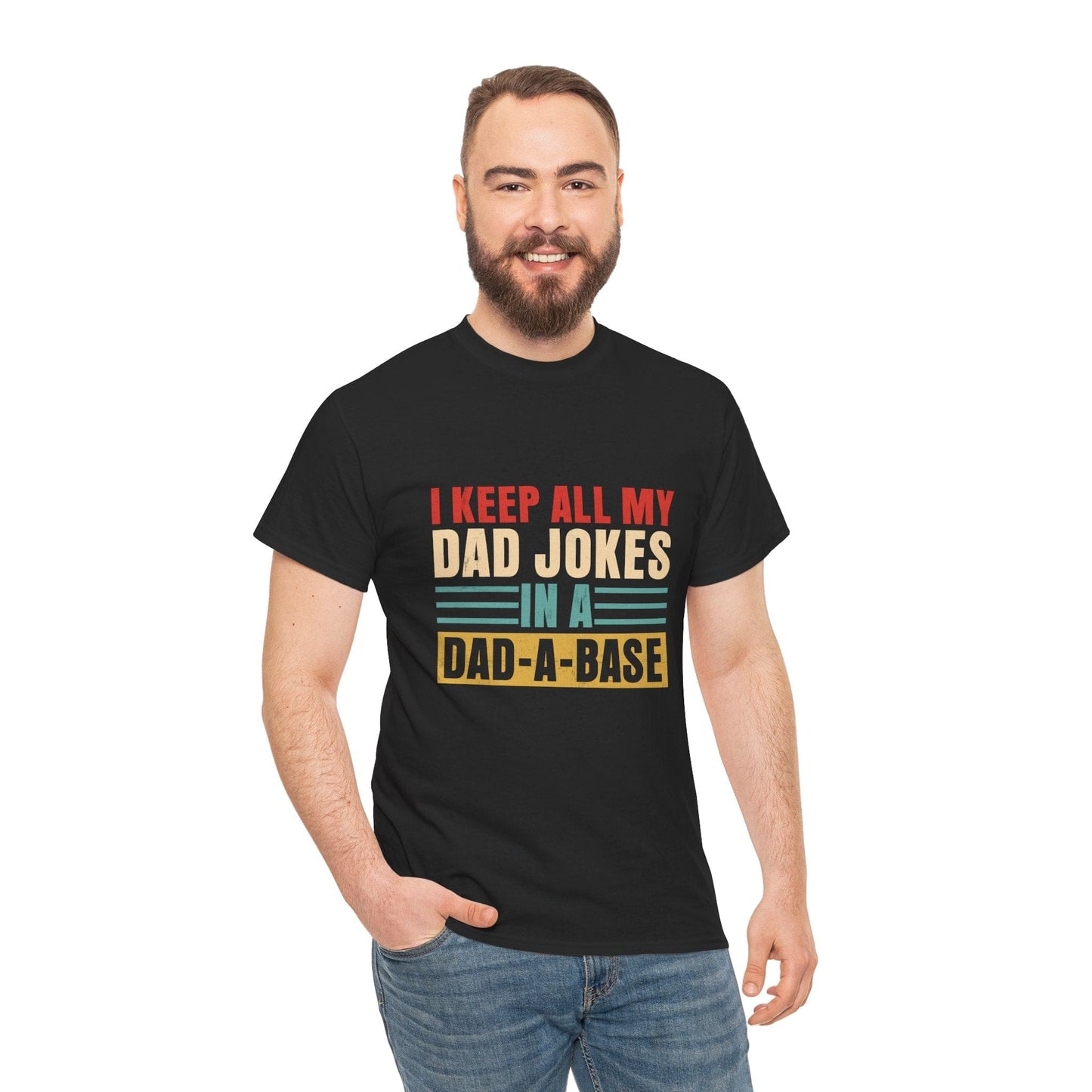 Gift for Dad | Jokes in a Dad-A-Base Tee