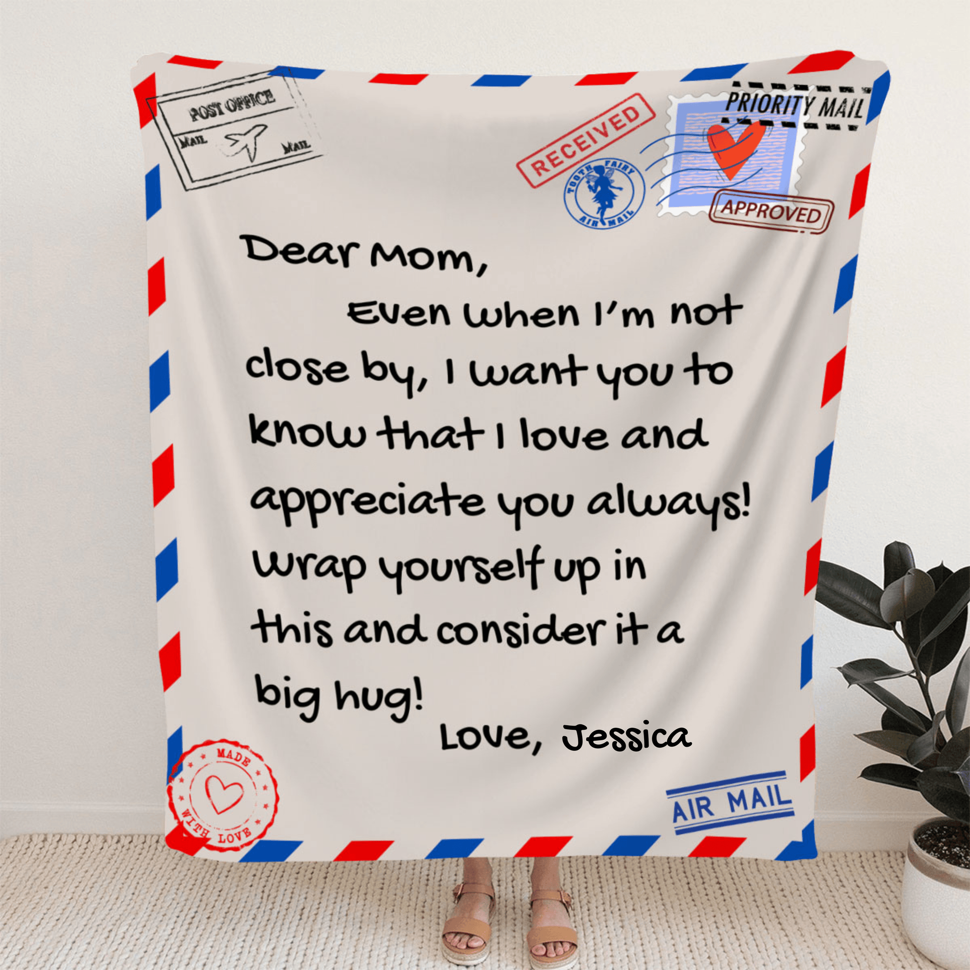 Mothers Day Gifts - Gifts for Mom - Personalized Mom Blanket - Letter to Mom w/ Your Own Finish - Mom Gifts from Daughter, Son, To My Mom Blanket, Mother Blanket, Letter From Son To Mom Blanket, Custom Name Blanket, Best Gift Blanket For Mother, Birthday Gift For Her