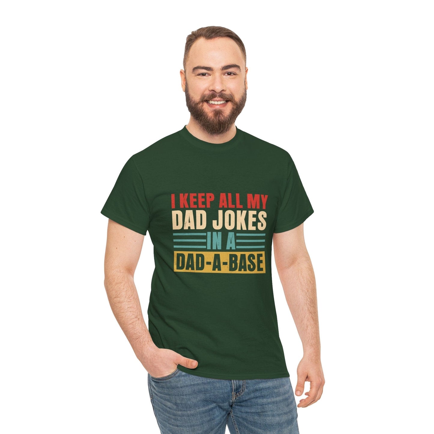 Gift for Dad | Jokes in a Dad-A-Base Tee