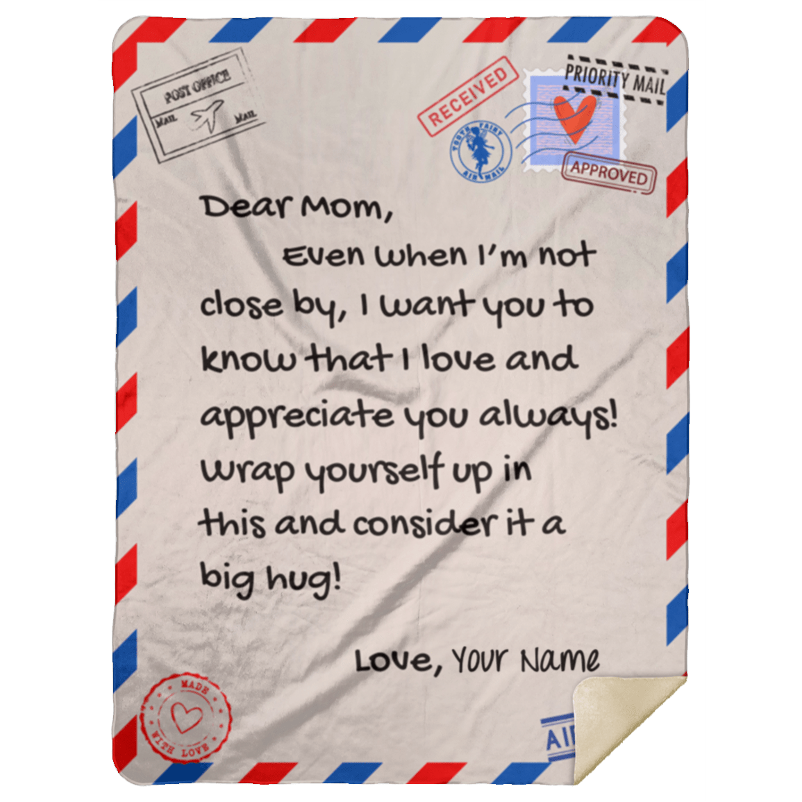 Mothers Day Gifts - Gifts for Mom - Personalized Mom Blanket - Letter to Mom w/ Your Own Finish - Mom Gifts from Daughter, Son, To My Mom Blanket, Mother Blanket, Letter From Son To Mom Blanket, Custom Name Blanket, Best Gift Blanket For Mother, Birthday Gift For Her