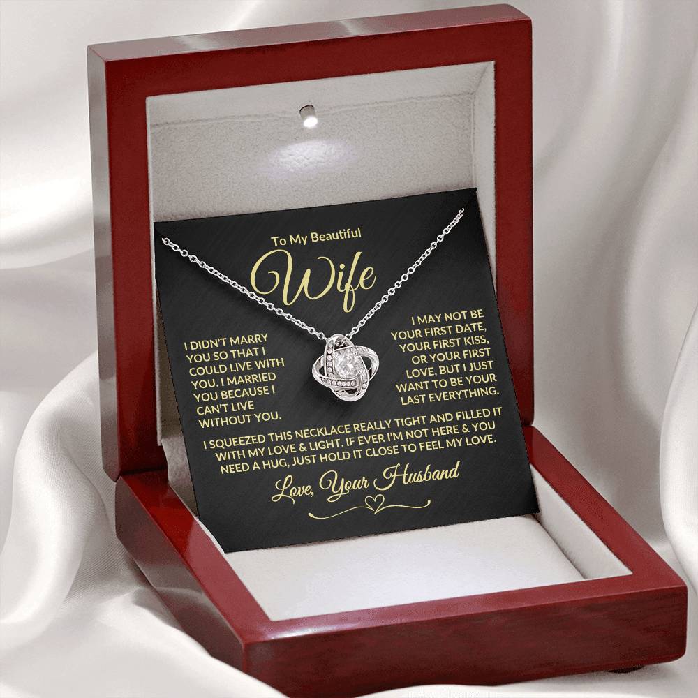 To My Beautiful Wife From Husband | Can't Live Without You - Design It Personal