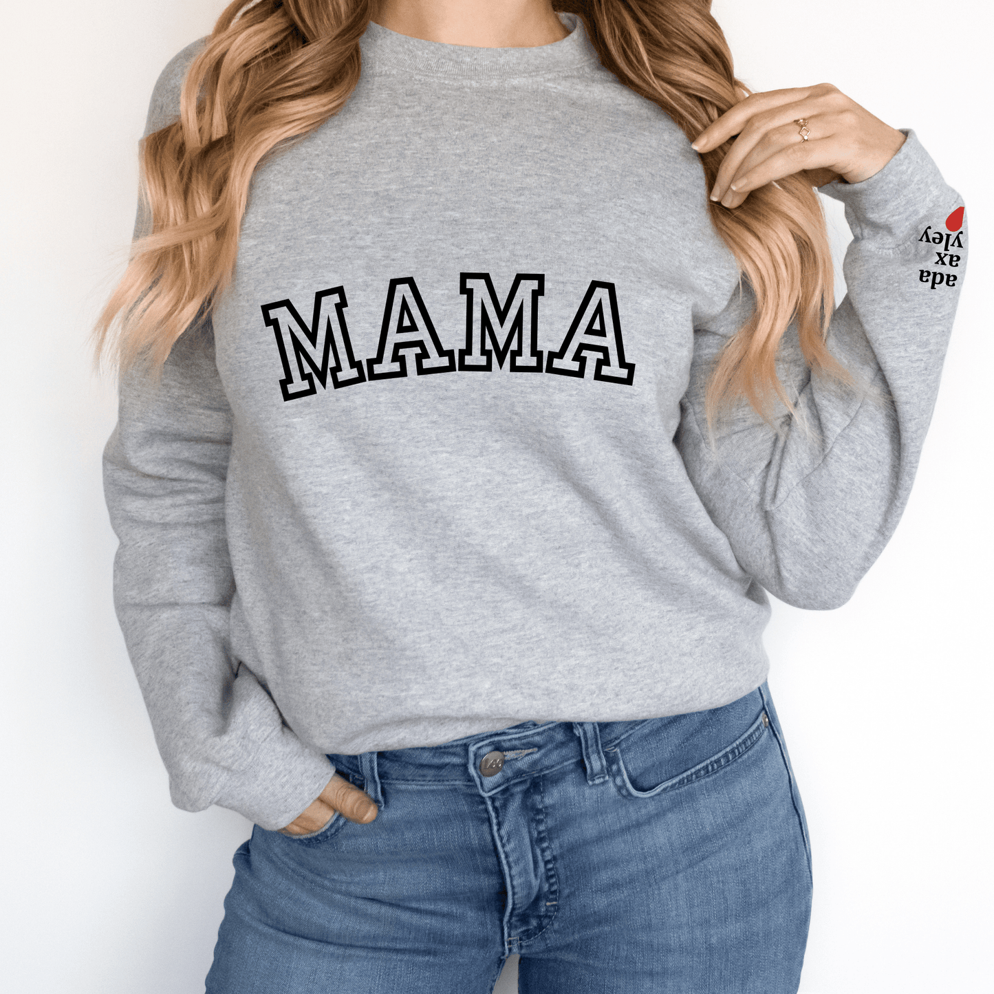 Gift for Mom | MAMA Sweatshirt PERSONALIZED With Names