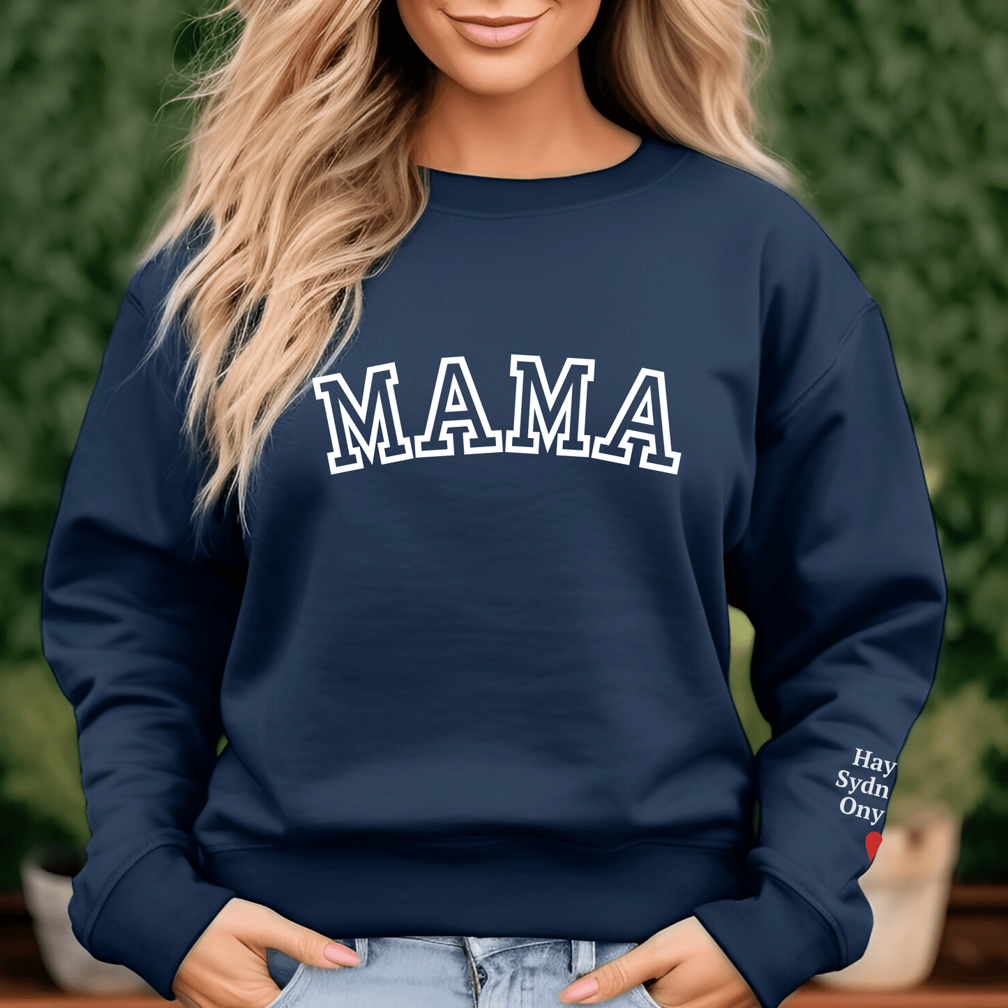 Gift for Mom | MAMA Sweatshirt PERSONALIZED With Names