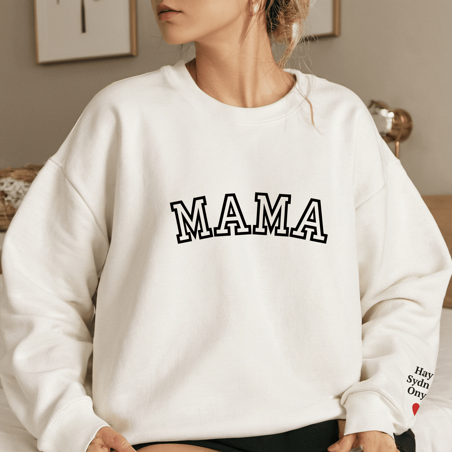 Gift for Mom | MAMA Sweatshirt PERSONALIZED With Names