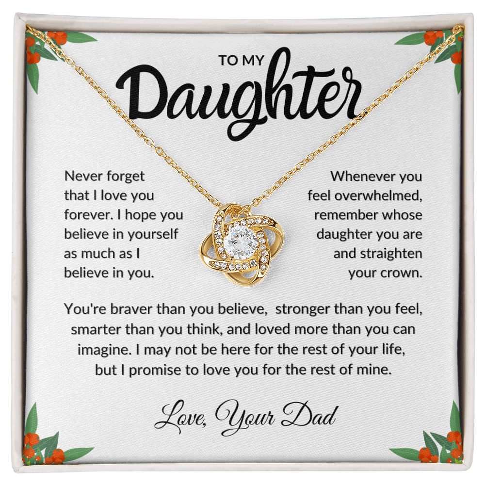 Gift for Daughter from Dad | Never Forget I Believe in You
