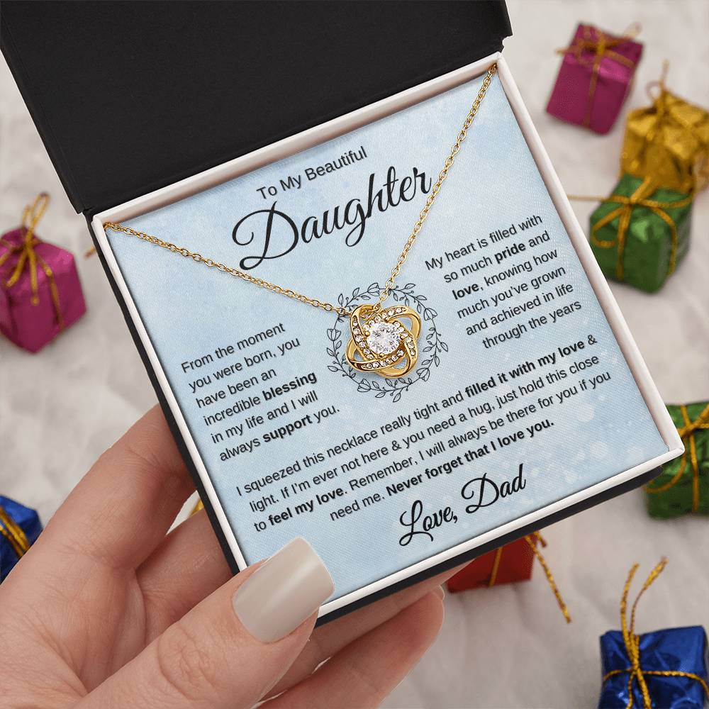 Gift for Daughter from dad you are an incredible blessing necklace 