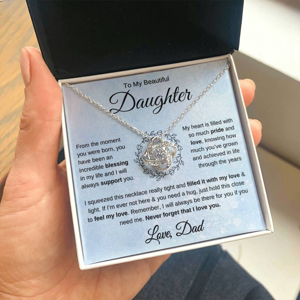 Gift for Daughter from dad you are an incredible blessing necklace 