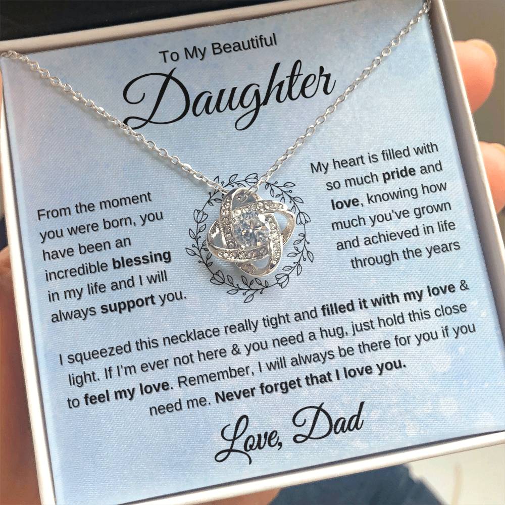 Gift for Daughter from dad you are an incredible blessing necklace 