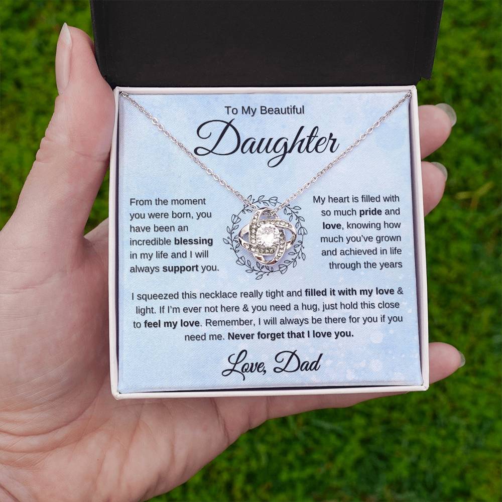 Gift for Daughter from dad you are an incredible blessing necklace 