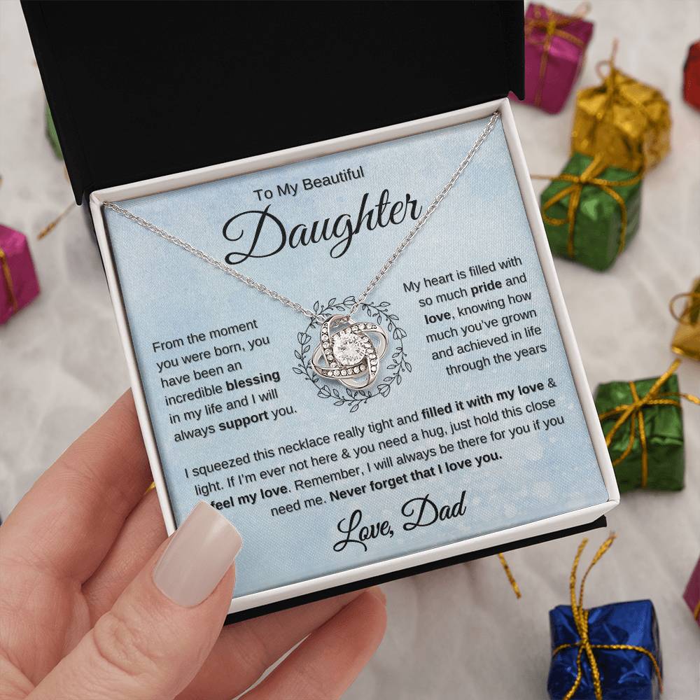 Gift for Daughter from dad you are an incredible blessing necklace 