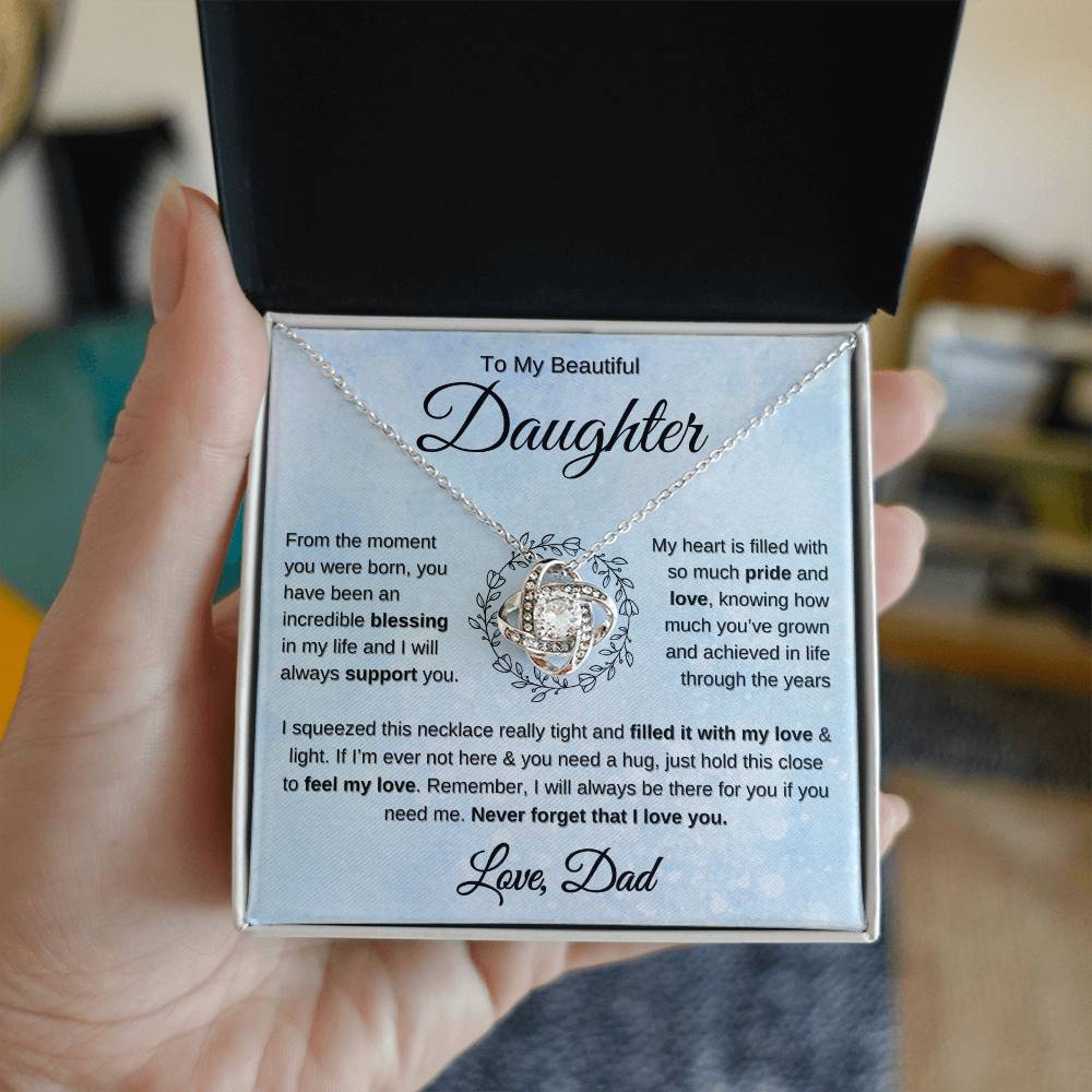 Gift for Daughter from dad you are an incredible blessing necklace 