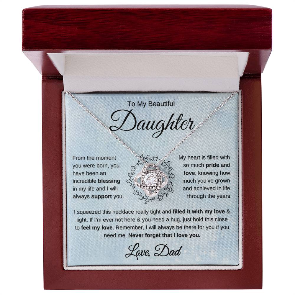 Gift for Daughter from dad you are an incredible blessing necklace 