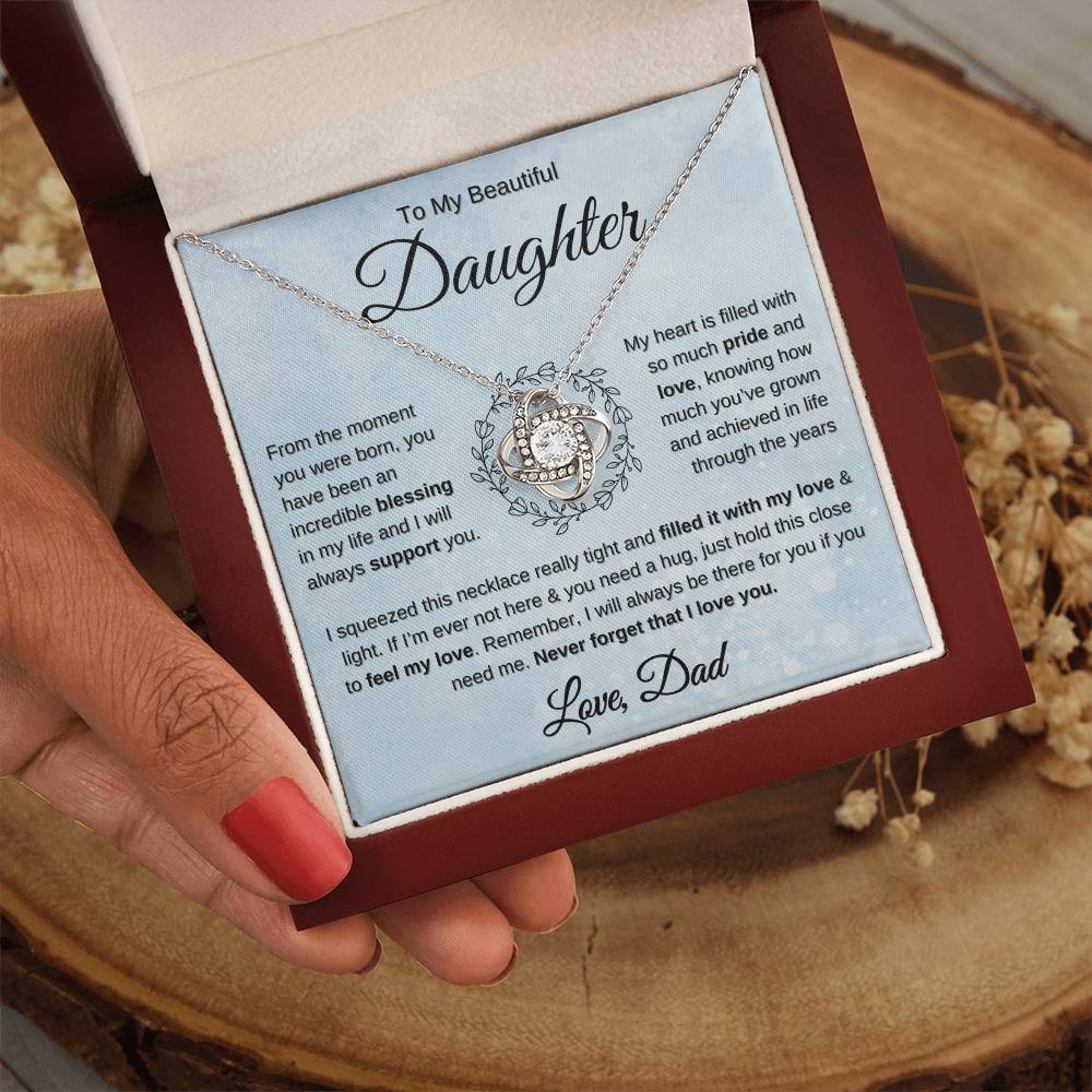 Gift for Daughter from dad you are an incredible blessing necklace 