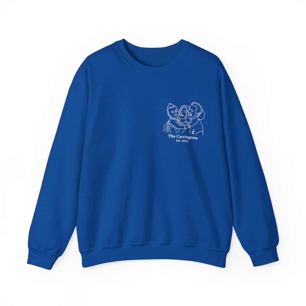 Custom Line Art Sweatshirt | Favorite Memory Photo Upload