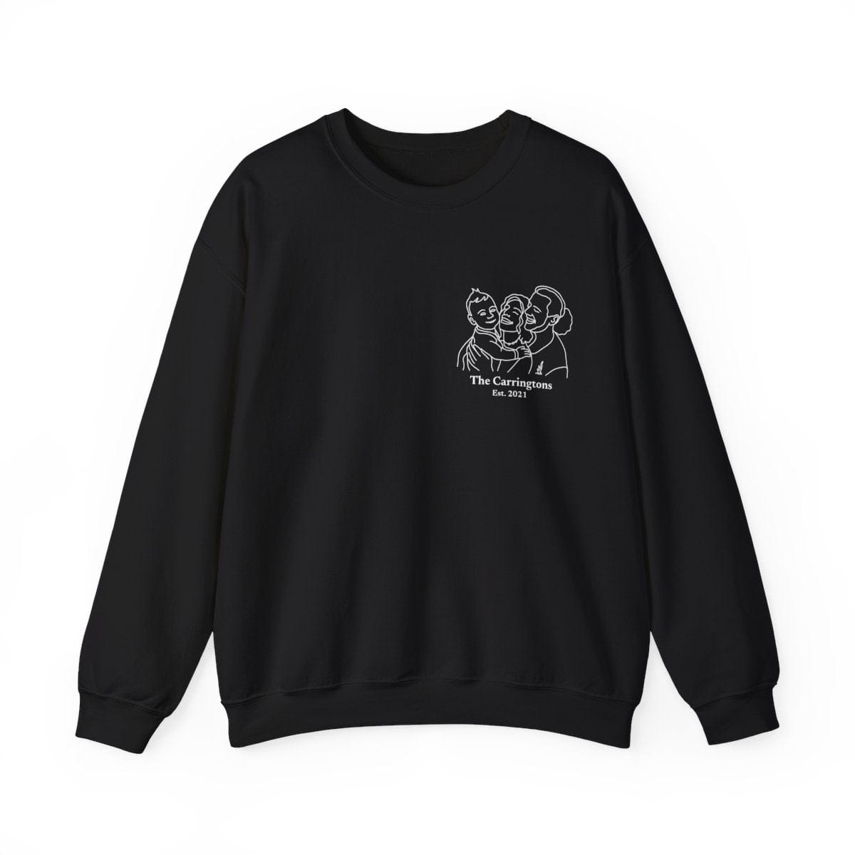 Custom Line Art Sweatshirt | Favorite Memory Photo Upload