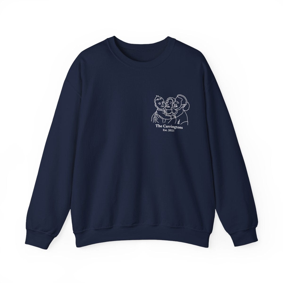 Custom Line Art Sweatshirt | Favorite Memory Photo Upload