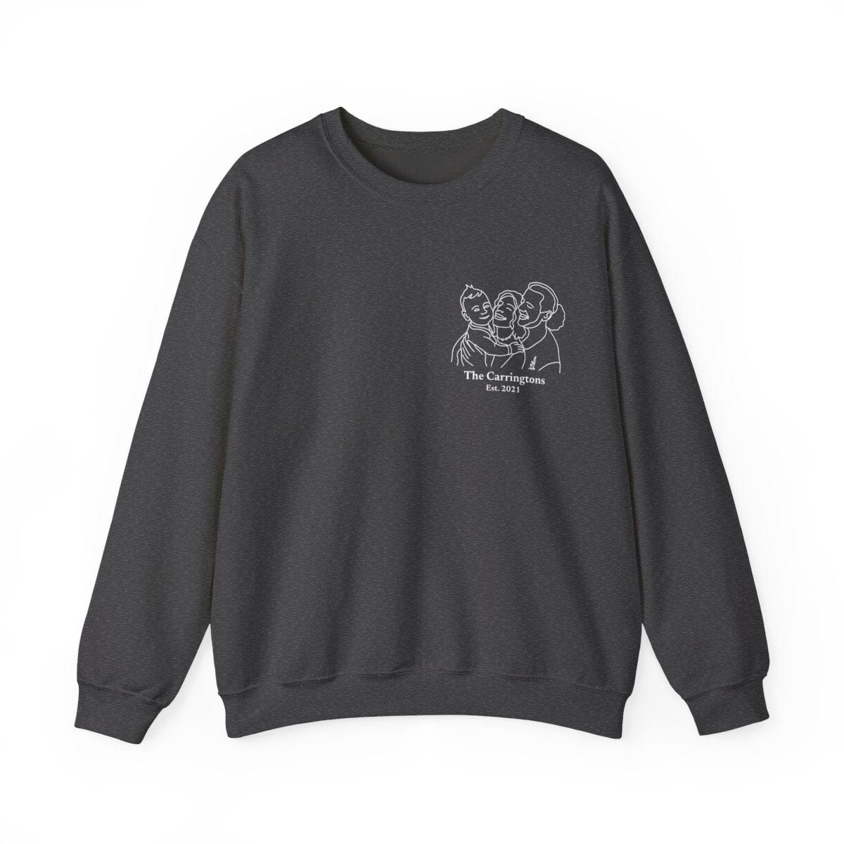 Custom Line Art Sweatshirt | Favorite Memory Photo Upload