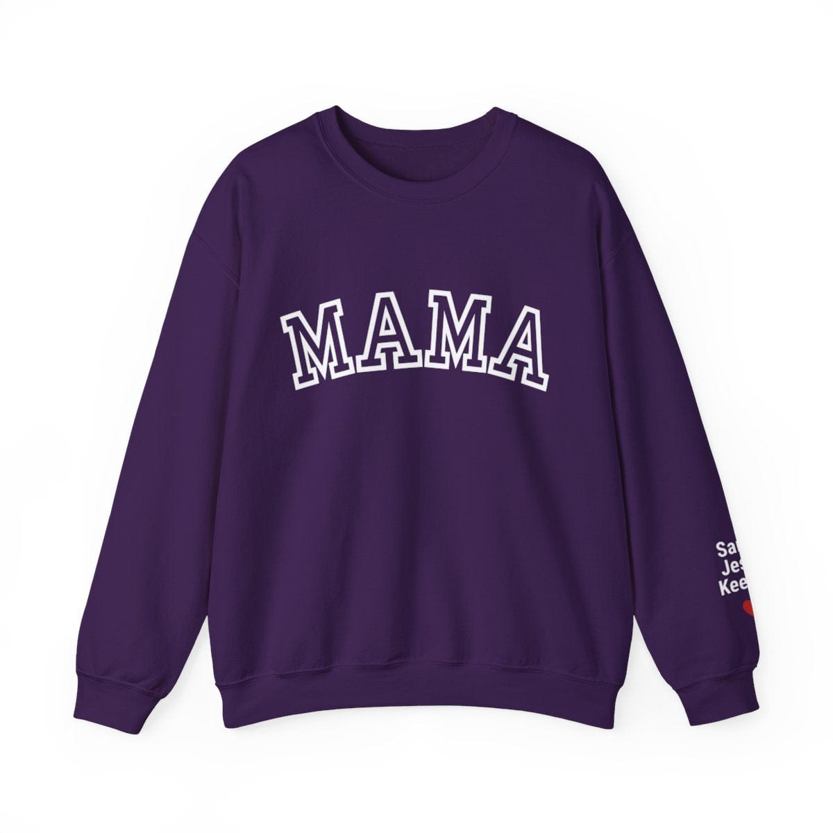 Custom Mama Sweatshirt with Kid Name on Sleeve, Personalized Mom Sweatshirt, Minimalist Momma Sweater, Christmas Gift for Mom, Gift for Her,&nbsp;Personalized Mama Sweatshirt with Kid Names on Sleeve, Mothers Day Gift, Birthday Gift for Mom, New Mom Gift, Minimalist Cool Mom Sweater